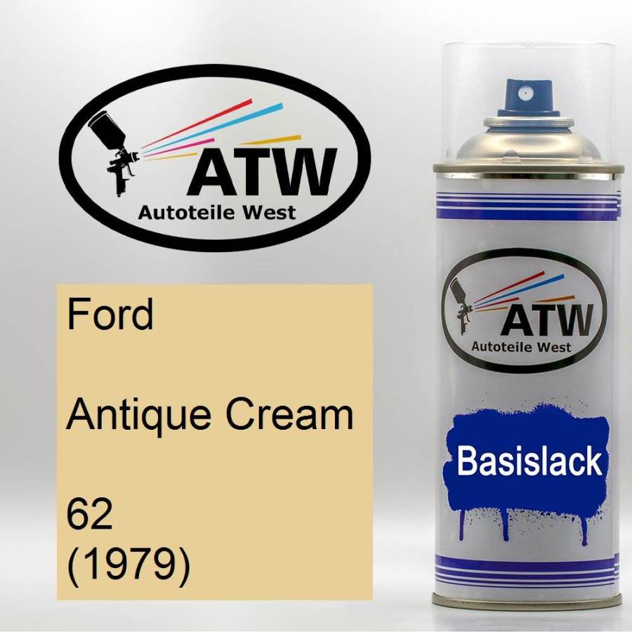 Ford, Antique Cream, 62 (1979): 400ml Sprühdose, von ATW Autoteile West.